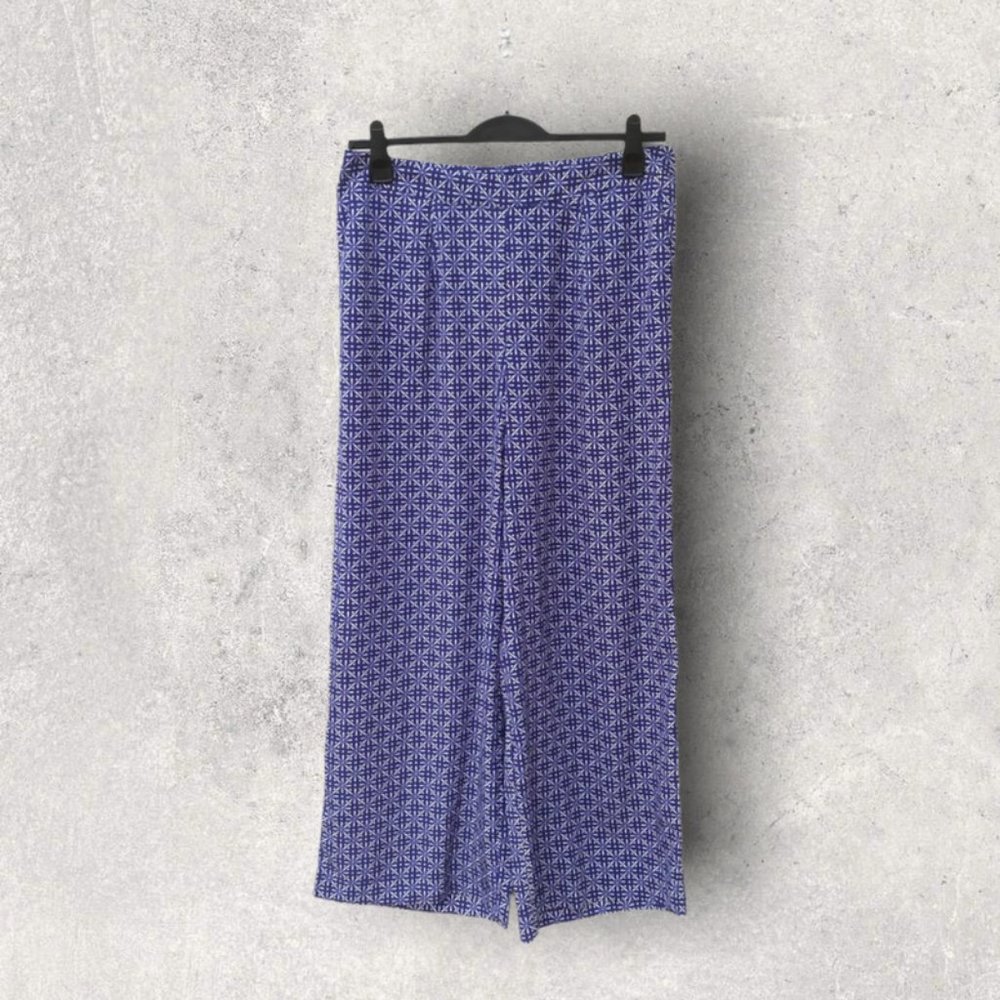 Rochelle Humes Patterned Palazzo Trousers, Size 14, BNWT - Picture 1 of 3